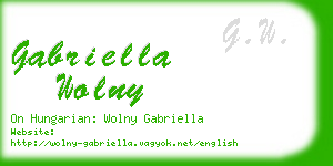 gabriella wolny business card